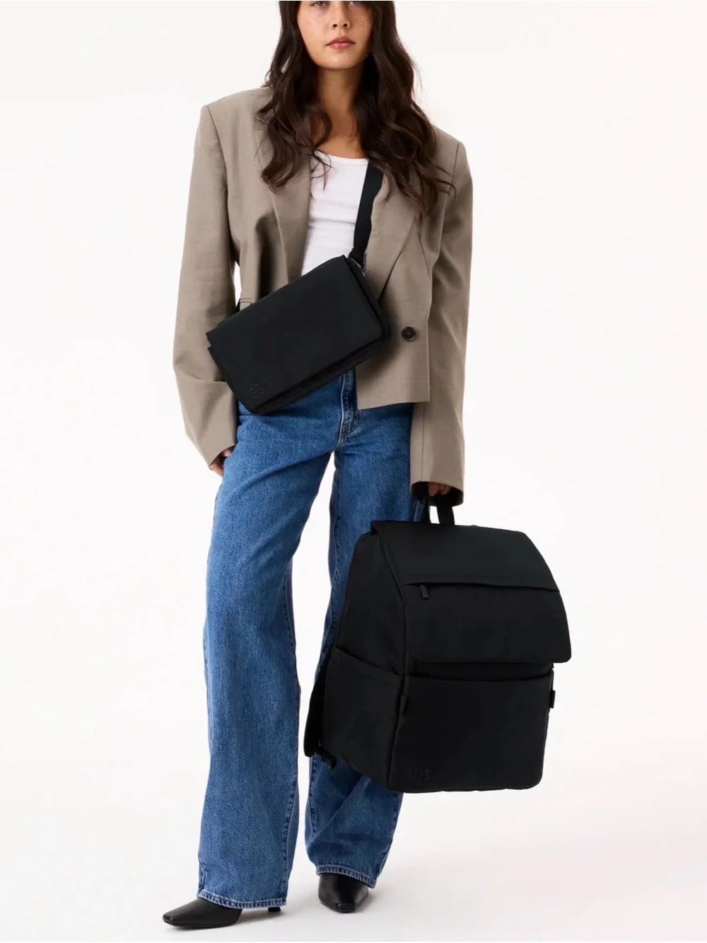 Black Diaper Backpack - Beis